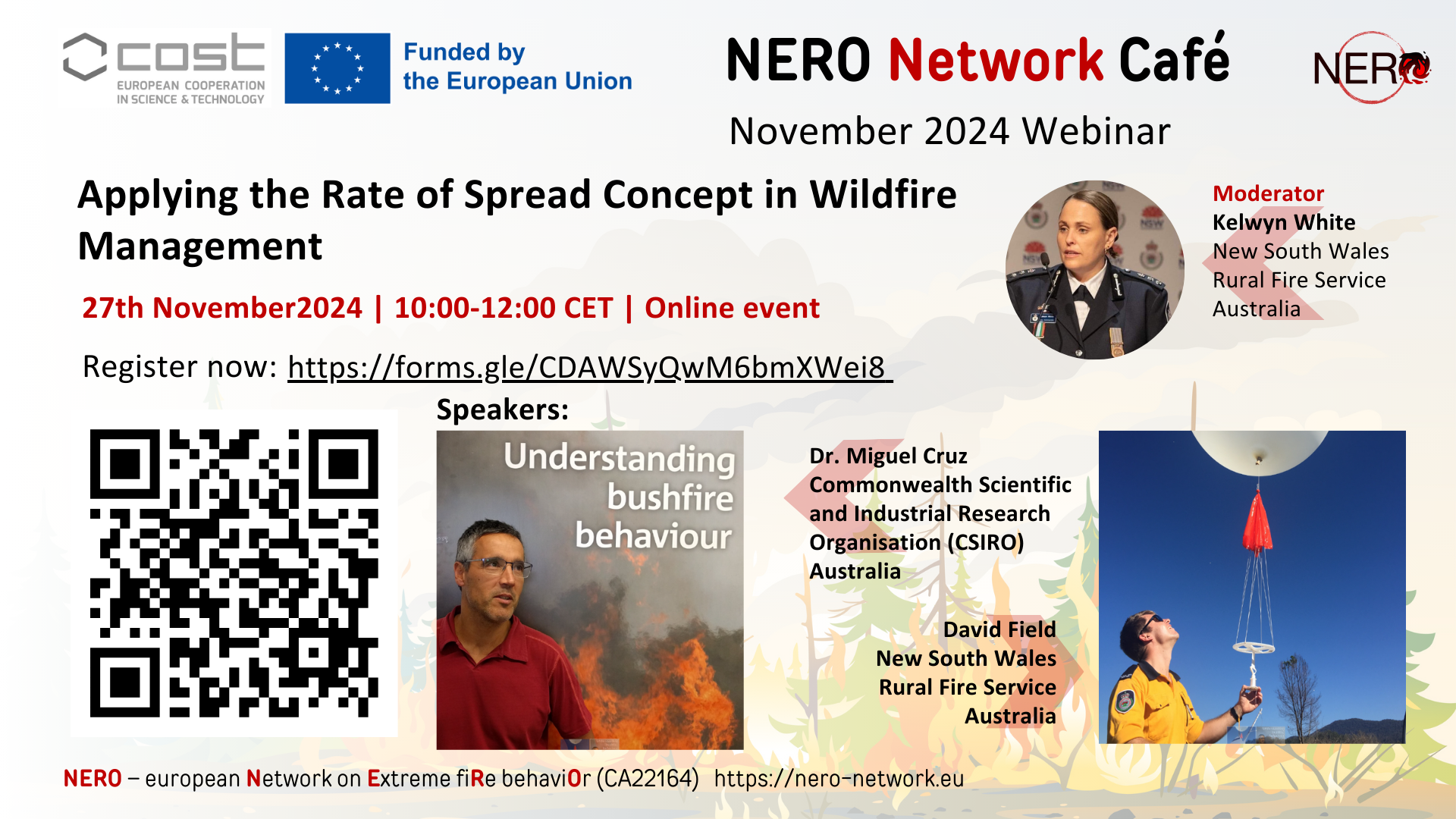 NERO Network Café November – Applying the Rate of Spread Concept in Wildfire Management