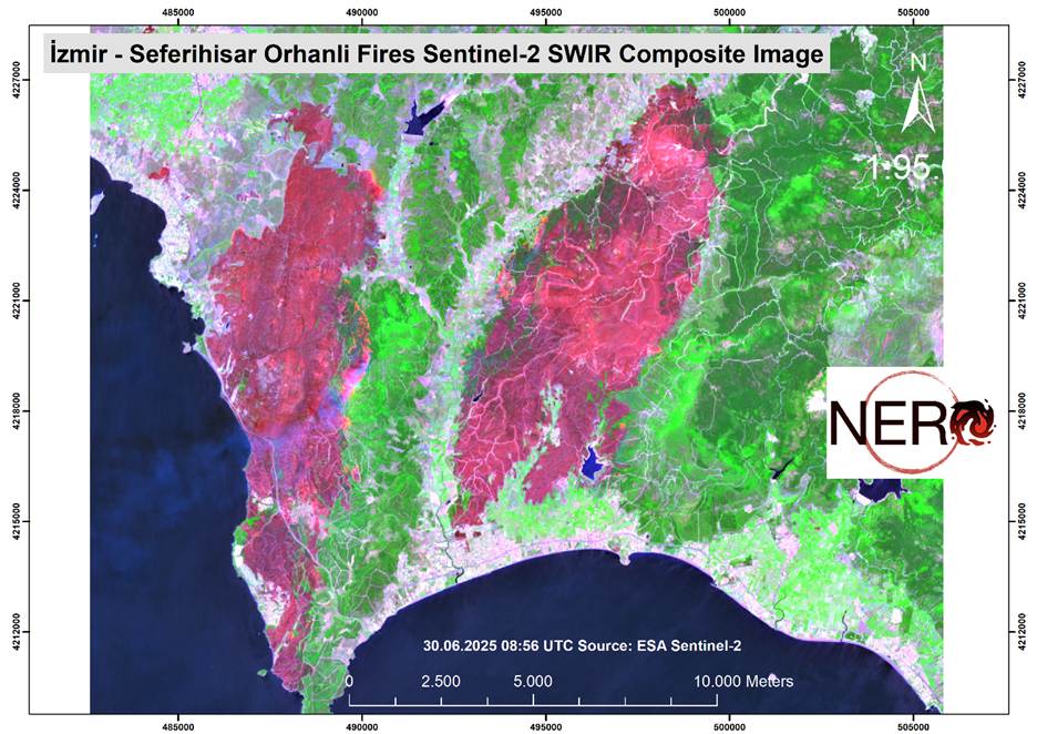 NERO Fire Brief: İzmir, Orhanlı Wildfires – Türkiye, June 2025