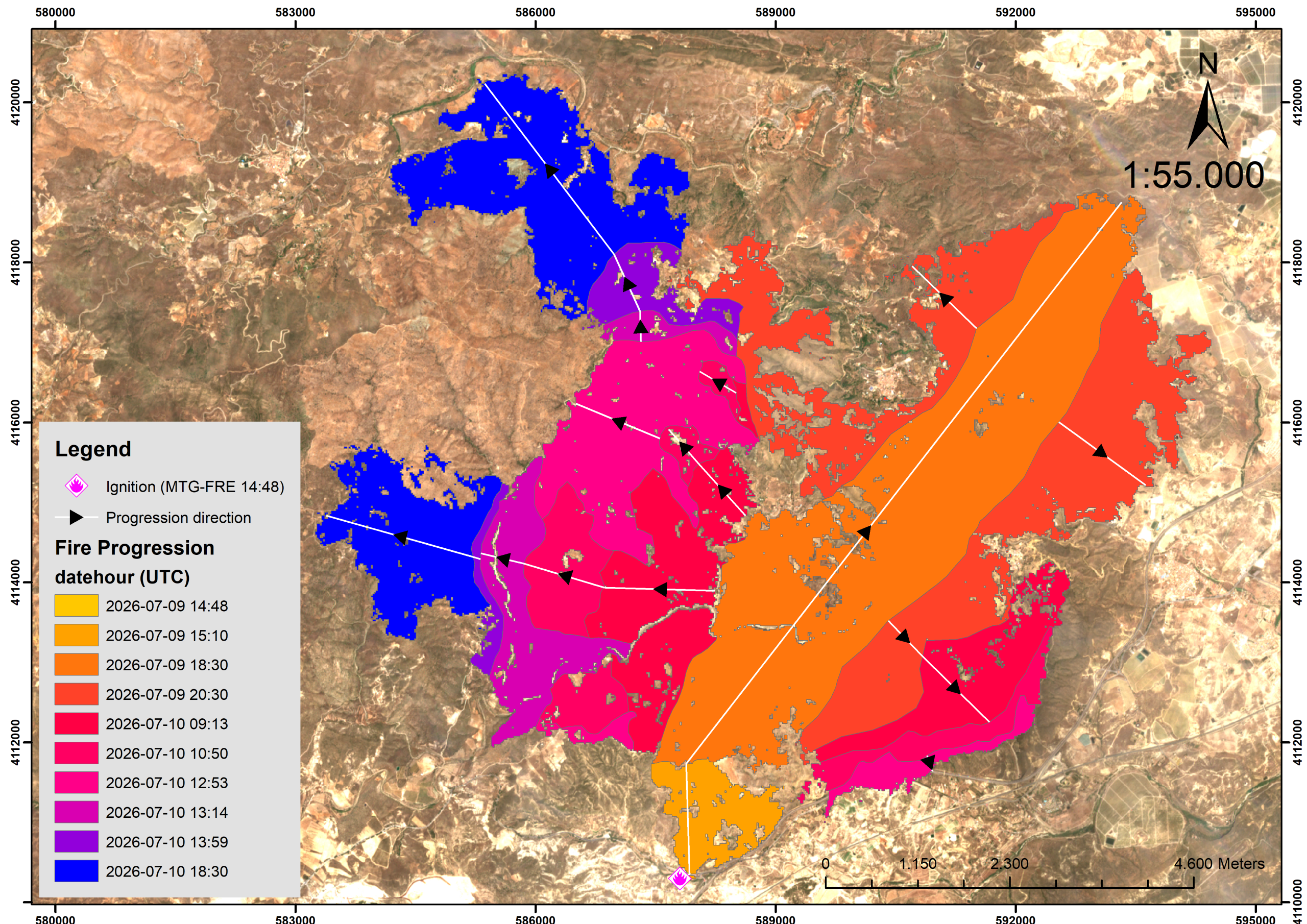 NERO Fire Brief: Los Gallardos Wildfire – Spain, July 2026