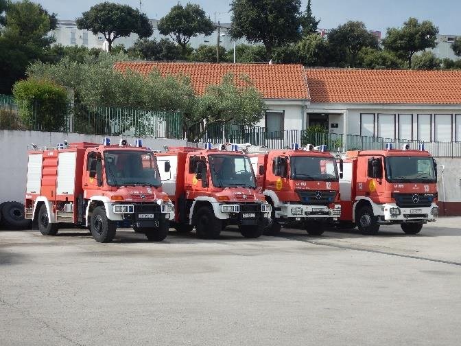 Fire vehicles in Split.